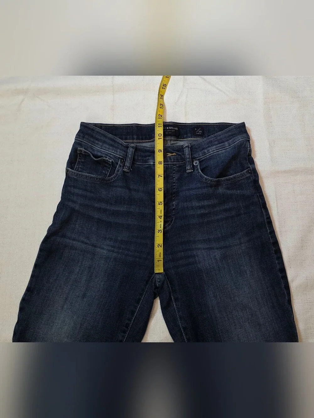 Lucky Brand Ava Skinny Ankle Jeans Raw Hem Stretch Size 6/28